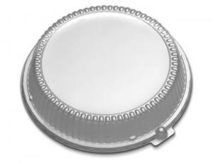 D and W Fine Pack Clear Plastic Round Plate Dome Lid Only, 10.25 inch - 200 per case.
