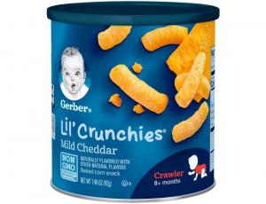 Gerber Graduates Lil Crunchies Cheddar Snack, 1.48 Ounce - 6 per case.