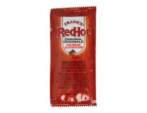 Franks RedHot Original Hot Sauce, 7 Gram Packet - 200 per case.