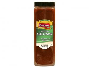 Durkee Ready-To-Use Medium Chili Powder, Light Color (16 OZ, 6 Per Case)