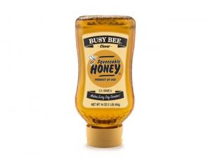 Honey Busy Bee Clover Squeeze Bottle 12 Case 16 Ounce