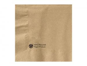 (Price/Case)Hoffmaster 126378 Napkin Beverage Kraft 10X10 1 Ply