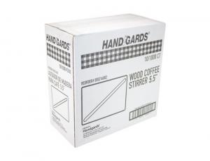 (Price/Case)Handgards 305214002 Stirrer Coffee Wood 5.5 10-1000