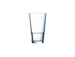 Arcoroc Stack Up Fully Tempered Cooler Beverage Glass, 13.5 Ounce - 12 per case.