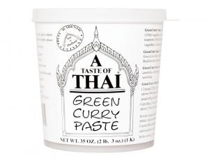 A Taste of Thai Green Curry Paste, 35 Ounce - 3 per case.