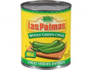 Las Palmas Whole Green Chiles - 27 oz. can, 12 cans per case