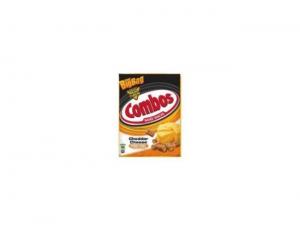 Combos Cheddar Cheese Pretzel Singles Snacks - 18 count per pack - 12 packs per case.