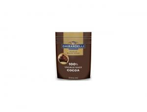 Ghirardelli 100 Percent Unsweetened Cocoa Powder, 8 Ounce Pouch - 6 per case.
