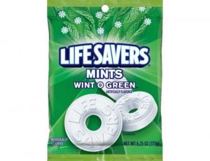LifeSavers Wint O Green Mints - 6.25 oz. bag, 12 per case