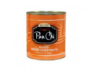 Pan Chi Sliced Water Chestnut, 109 ounce - 6 per case.