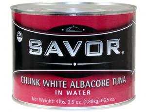 Savor Imports Albacore Tuna in Water, 66.5 Ounce - 6 per case.
