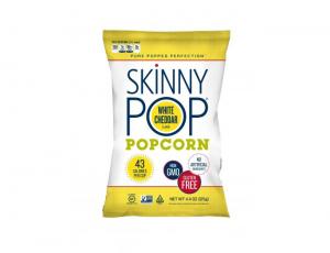 SkinnyPop Ultra Lite White Cheddar Popcorn, 4.4 Ounce - 12 per case.