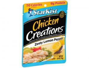 Starkist Chicken Creations Zesty Lemon Pepper Chicken (2.6 Oz. Pouch, 12/Case)