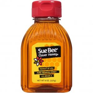 Sue Bee Honey Clover Honey Bottle, 8 Ounce - 12 per case.