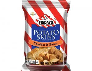 TGI Fridays Cheddar and Bacon Potato Skins - 1.75 oz. bag, 55 per case
