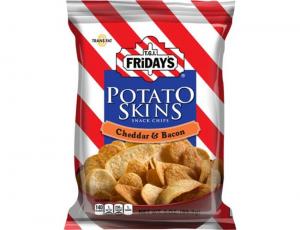 TGI Fridays Cheddar Bacon Potato Skins - 3 oz. bag, 6 per case