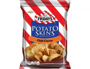 TGI Fridays Chili and Cheese Potato Skins - 3 oz. bag, 6 per case
