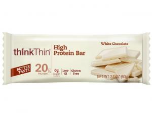 Thinkthin White Chocolate Protein Bar, 2.1 Ounce - 120 per case.