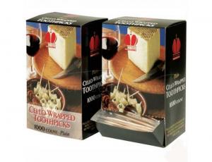 Toothpick, Individual Cello Wrapped, Plain, 12 Case --1000 Count