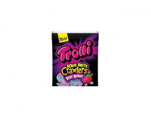 Trolli Minis Sour Brite Crawler Very Berry Gummi Candy, 9 Ounce - 6 per case.