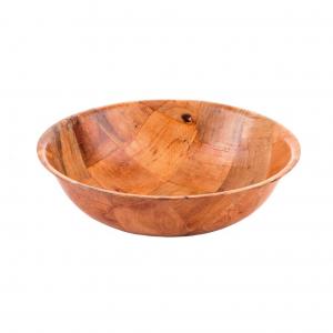 Tablecraft 10 Wovenwood Bowl Mahogany 1 each (PACK OF 12)