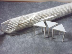 (Price/Case)Goldmax 20431 Stand Pizza Plastic White Box 10-100 C