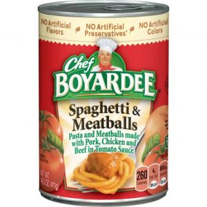 Chef Conagra Dry Retail Meatballs Boyardee Spaghetti 14.5 oz (PACK OF 24)