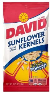 Conagra David Sunflower Kernel Seed, Bulk Size Case (3.75 OZ, 12 Per Case)