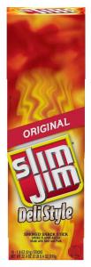 Slim Jim Deli Style Smoked Meat Stickcase 1.8 oz 18 count (PACK OF 6)