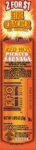Firecracker Red Hot Pickled Sausage 2/$1 Gravity Feed .875 oz 50 count (PACK OF 2)