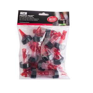 Tablecraft 1 Ounce Red Tube Red Spout Proper Pourer, 1 x 12 each Case