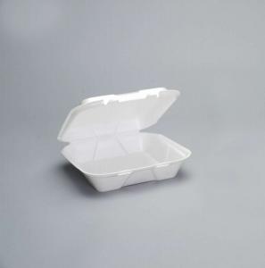 Gnp SN200V Snap-It Vented Foam Hinged Container, White