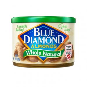 Blue Diamond Almonds Whole Nat Almonds 6oz (PACK OF 12)