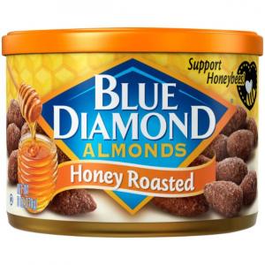 Blue Diamond Whole Honey Roasted Almonds 6oz (PACK OF 12)