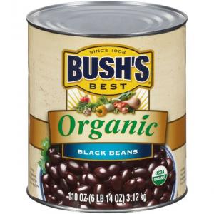 Bush's Best Organic Black Beans 110oz (PACK OF 6)