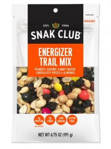 Snak Club Premium Pack Century Snacks Energizer Trail Mix 6.75oz (PACK OF 6)