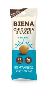 Biena Sea Salt Chickpea Snacks, 1.2 Oz, Pack Of 10