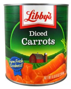 (Price/case)Libby F003710096223 Carrots Diced Low Sodium 6-105 O