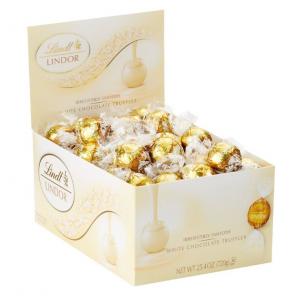 Lindt Lindor White Chocolate Truffles, Bulk Size Pack (50.8 Oz, 120 Counts)