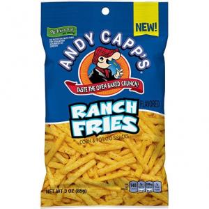 Andy Capp'S Ranch Fries Snacks, 3-Oz Bag (Pack Of 12)