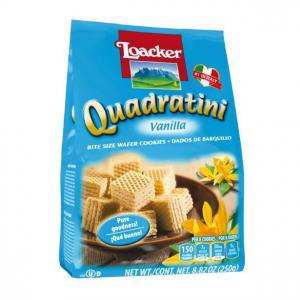 Loacker Quadratini Vanilla 250 Grams 8.82Oz./Pack (Pack Of 6)