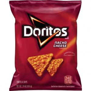 Doritos Nacho Single Serve Chips, 1.75Oz./Bag (Pack Of 64)