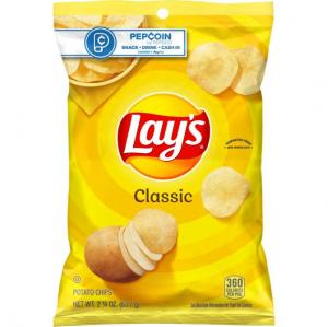 Lay'S Potato Chips Classic, 2.25Oz. (Pack Of 24)