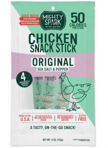 Mighty Spark Food Co Chicken Snack Stick, 4Oz. (Pack Of 8)
