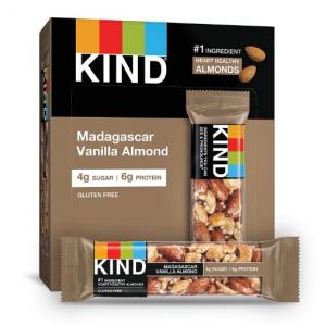 KIND HEALTHY SNACKS MADAGASCAR VANILLA ALMOND BAR 1.4 OZ X 12 (Case of 6)