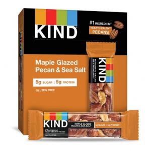KIND HEALTHY SNACKS MAPLE GLAZED PECAN SEA SALT BAR 1.4 OZ X 12 (Case of 6)