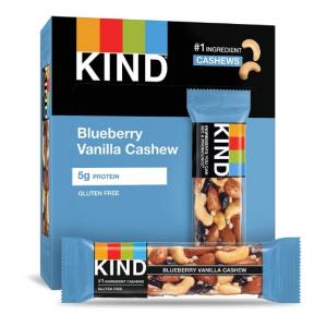 KIND HEALTHY SNACKS BLUEBERRY VANILLA CASHEW BAR 1.4 OZ X 12 (Case of 6)