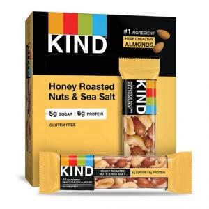 KIND SNACKS HONEY ROASTED NUTS & SEA SALT BAR1.4 OZ X 12 (Case of 6)