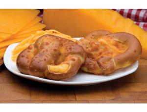 Kim and Scotts Grilled Cheese Soft Stuffed Pretzel - 24 per case.