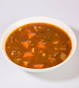 Campbells Frozen Condensed Vegetable Beef Barley Soup - 4 lb. tray, 3 per case